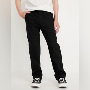 Old Navy Uniform Straight-Leg Pants in Black